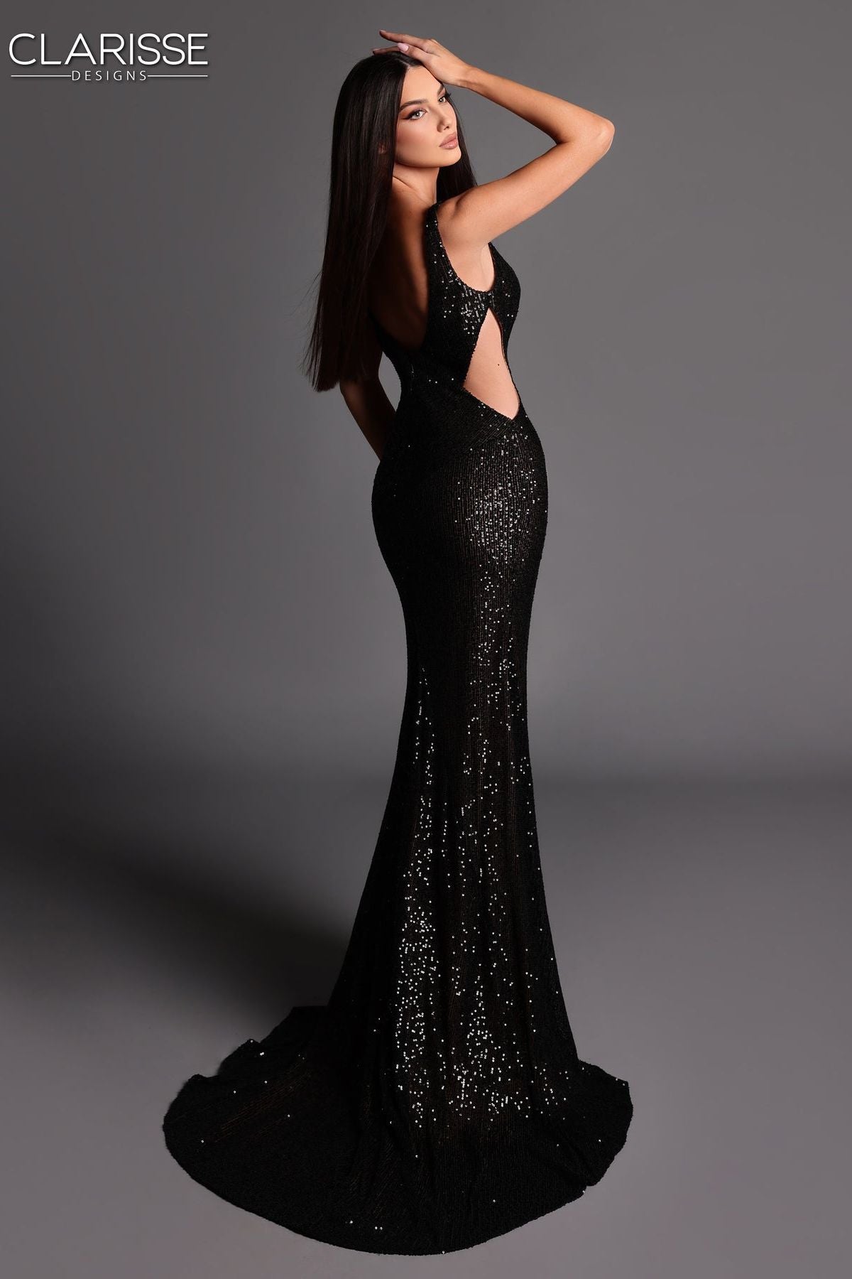 Clarisse -811235 V-Neck Sequin Prom Sheath Dress