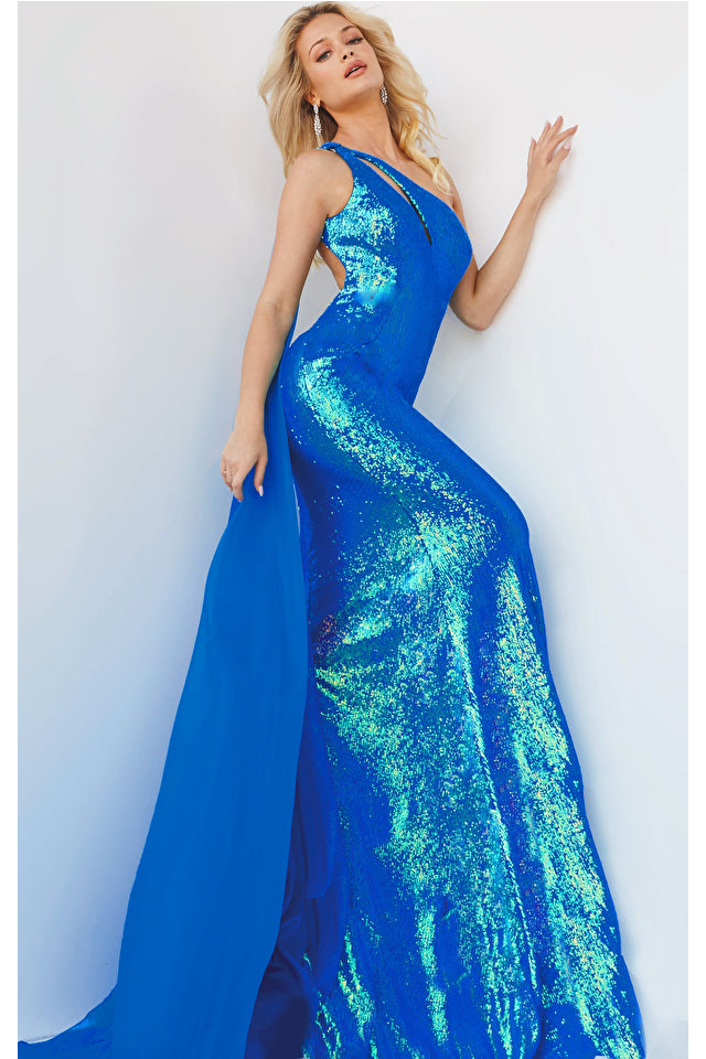 Sequin Cutout Prom Dress By Jovani -08012
