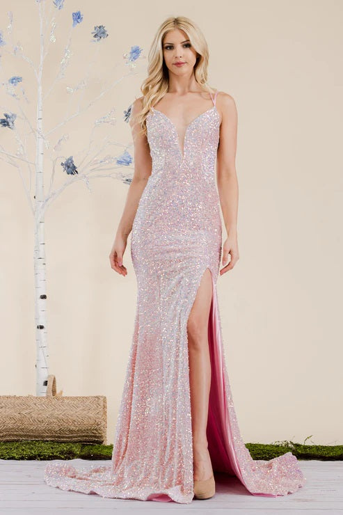 Prima Dress -SA502312 Sweetheart Neck Sequin Prom Dress