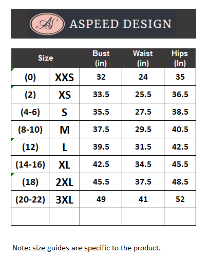 Aspeed Design -L2370 V Neck A-Line Dress