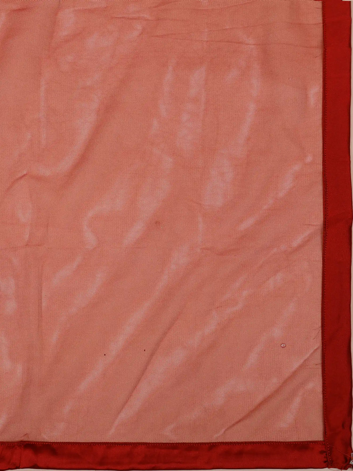 MyFashion KLS-2830 New Arrival Red Pre Draped Saree For Parties