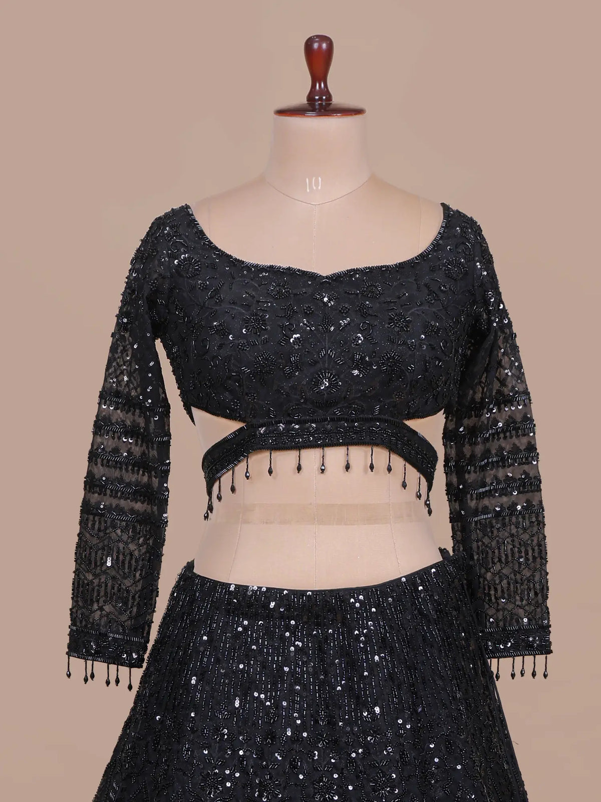 MyFashion -KLS-2812 Black Net Lehenga Choli with Luxury Designer Embroidery
