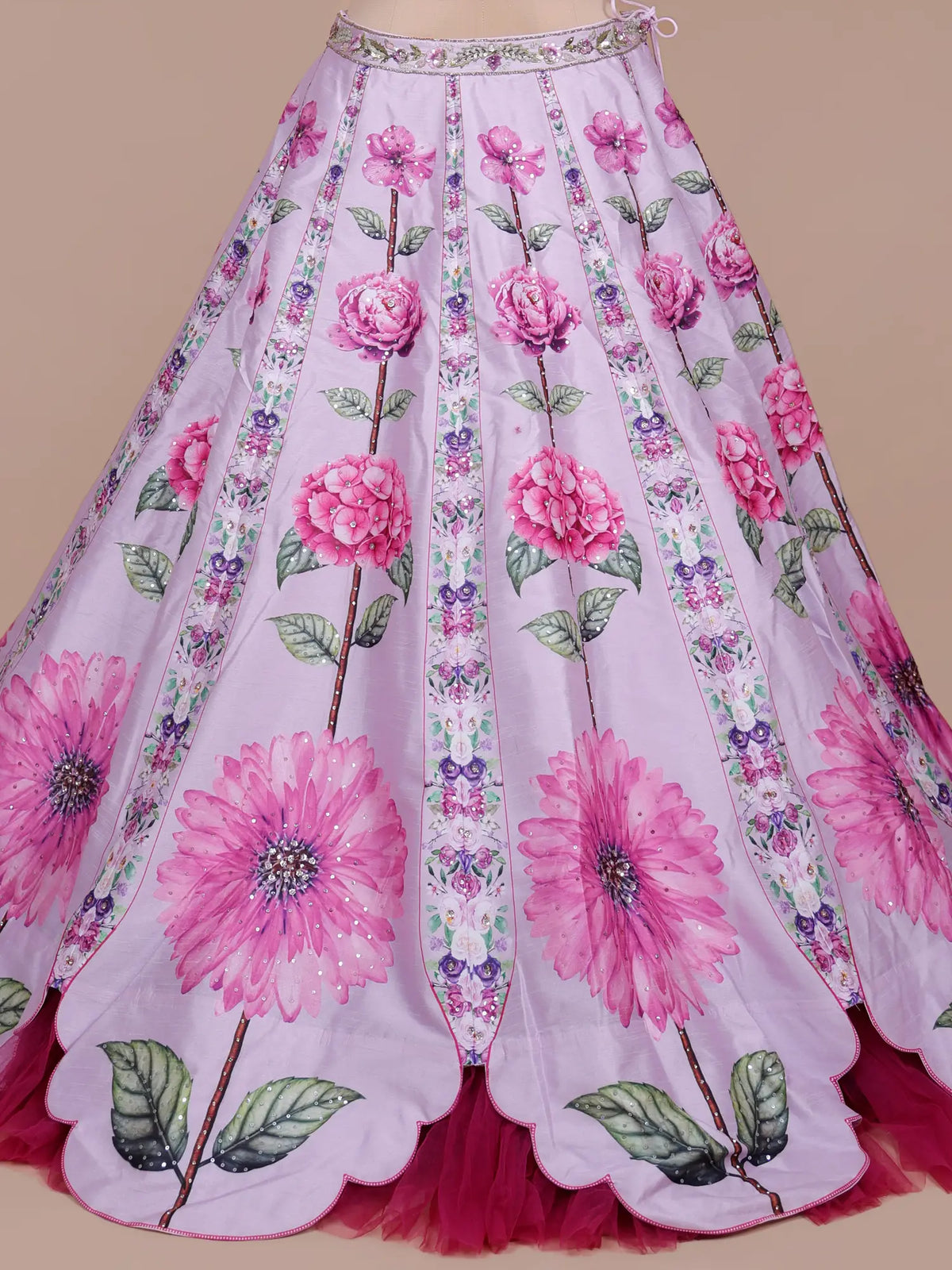MyFashion -KLS-2826 Floral Silk Lehenga With Designer Sequins Work