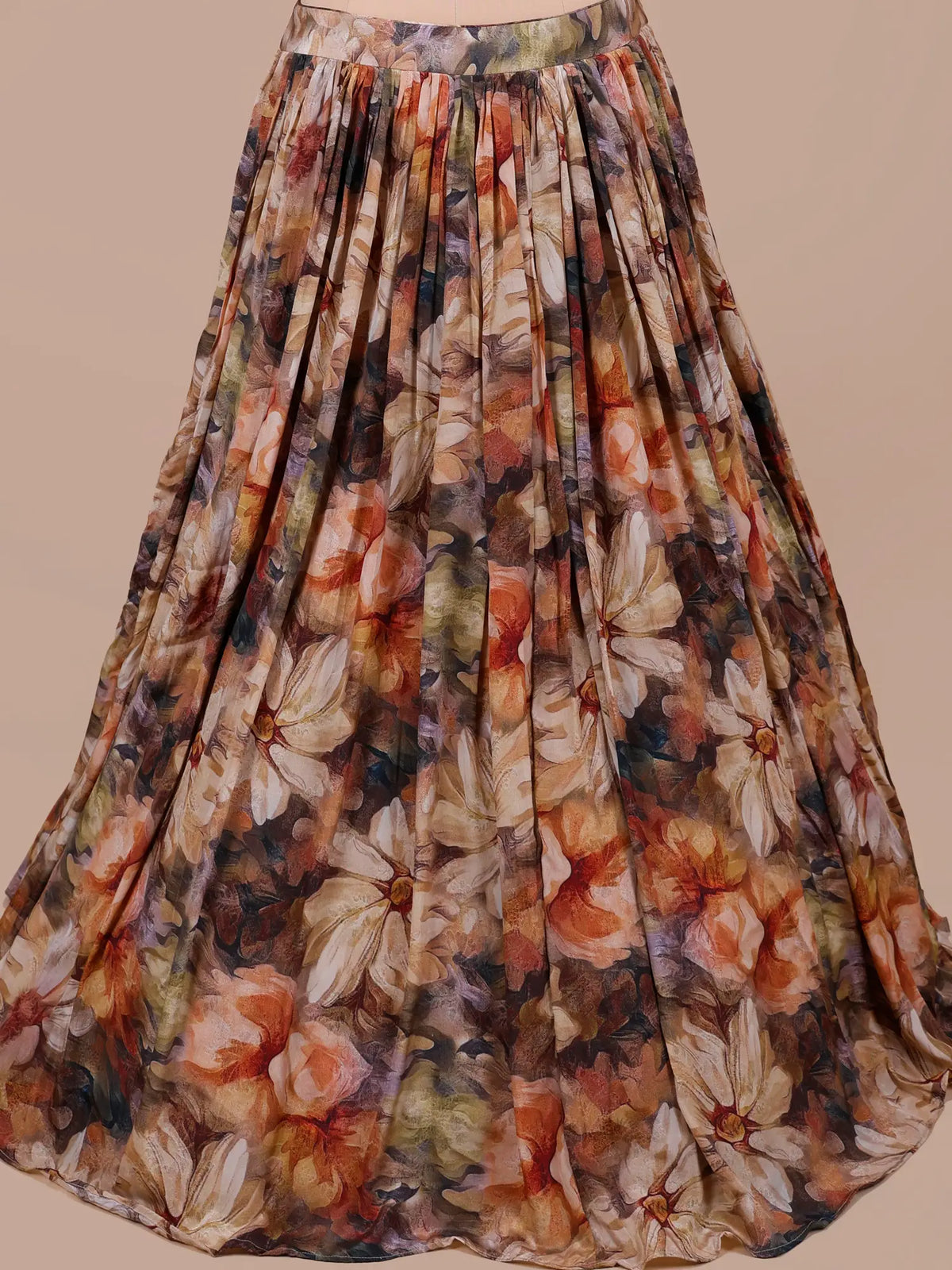MyFashion KLS-2784 Luxury Party Wear Multi Color Crepe Silk Lehenga