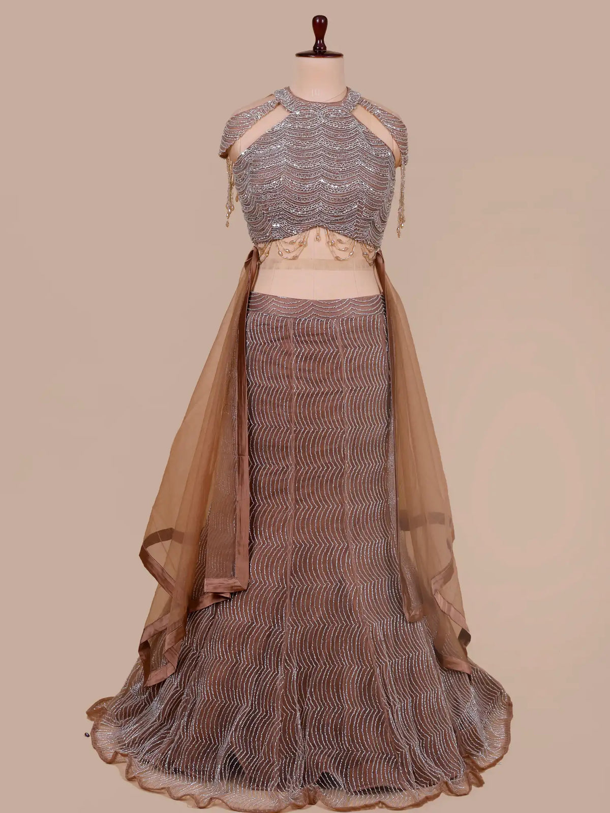 MyFashion KLS-2804 Wedding Wear Rani Silk Lehenga Online With Beads Work