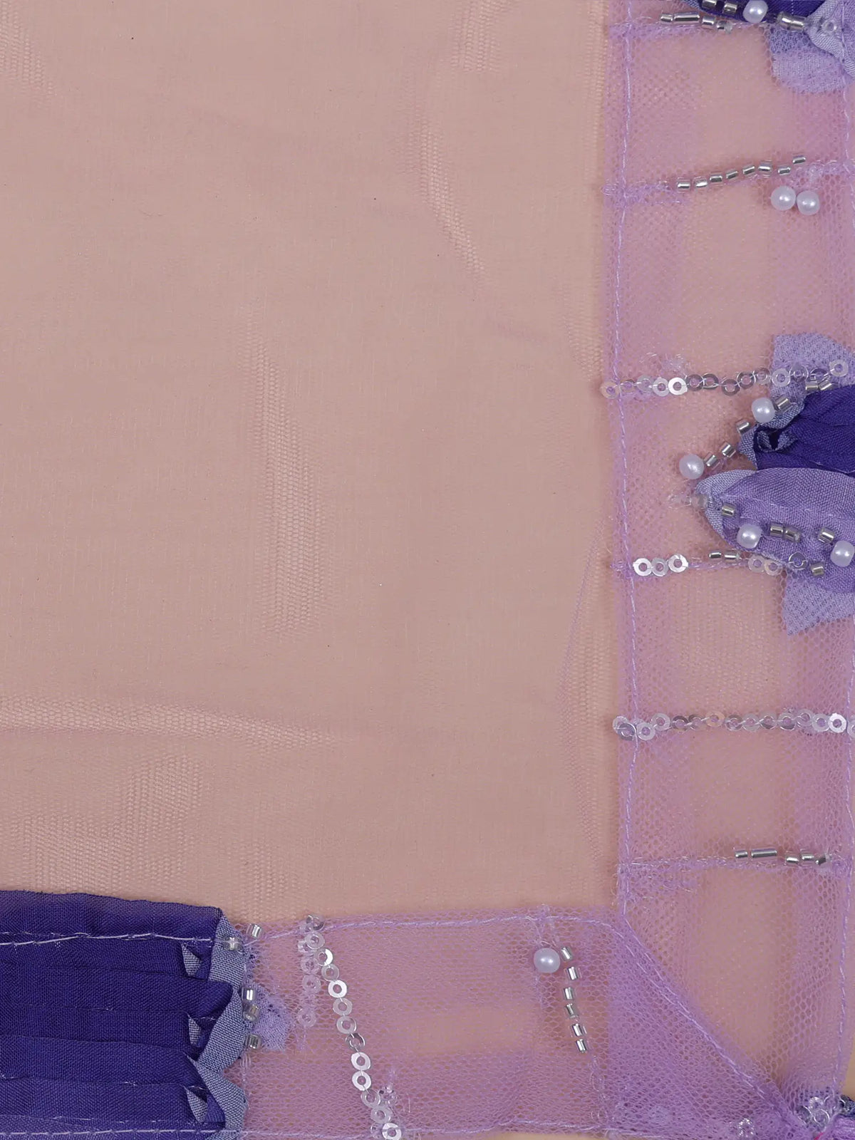 MyFashion KLS-2801 Stylish Lavender Net Lehenga Choli With Pearl Work