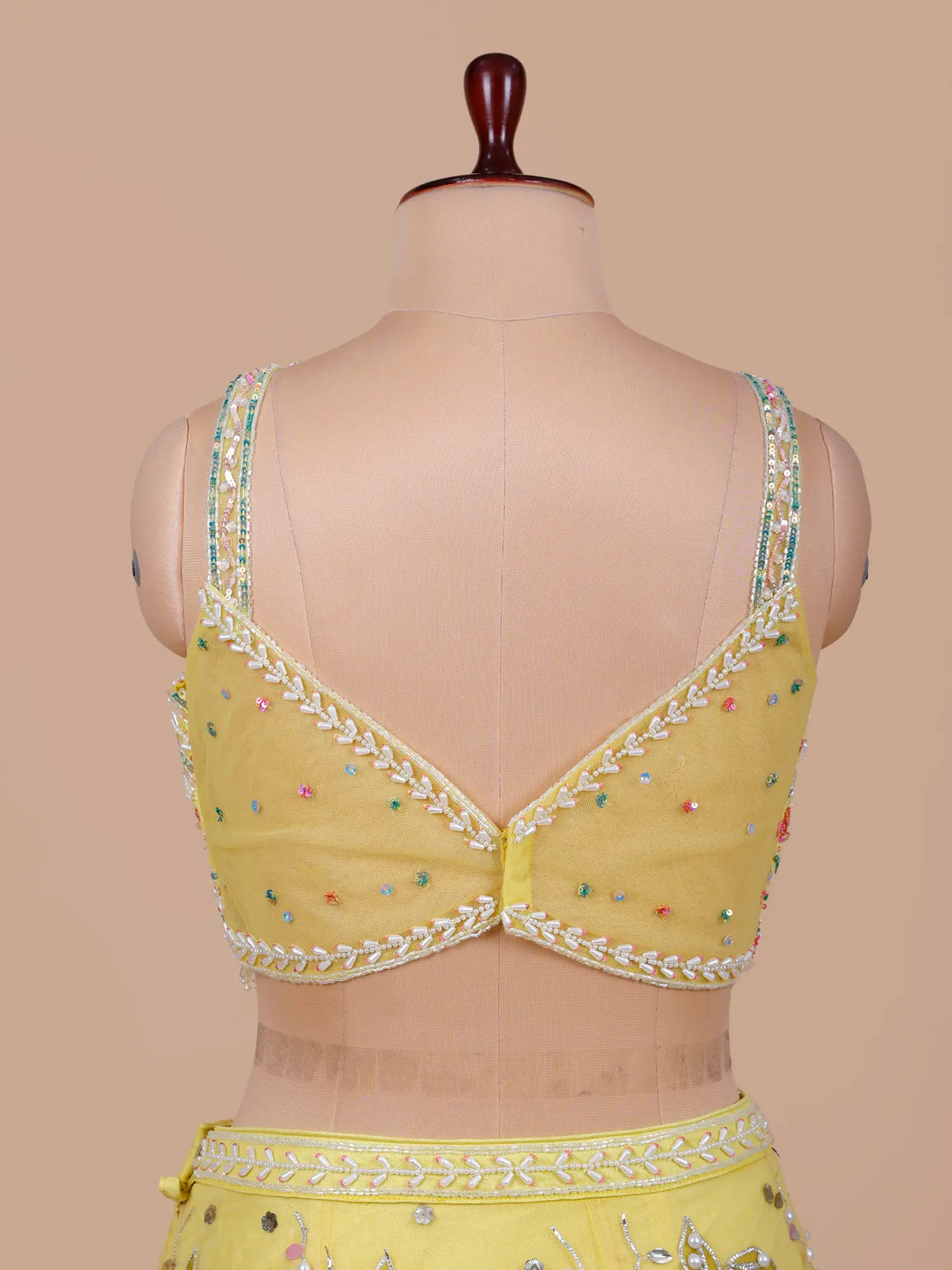 MyFashion KLS-2796 Wedding Wear Yellow Net Lehenga With Cut Dana Work