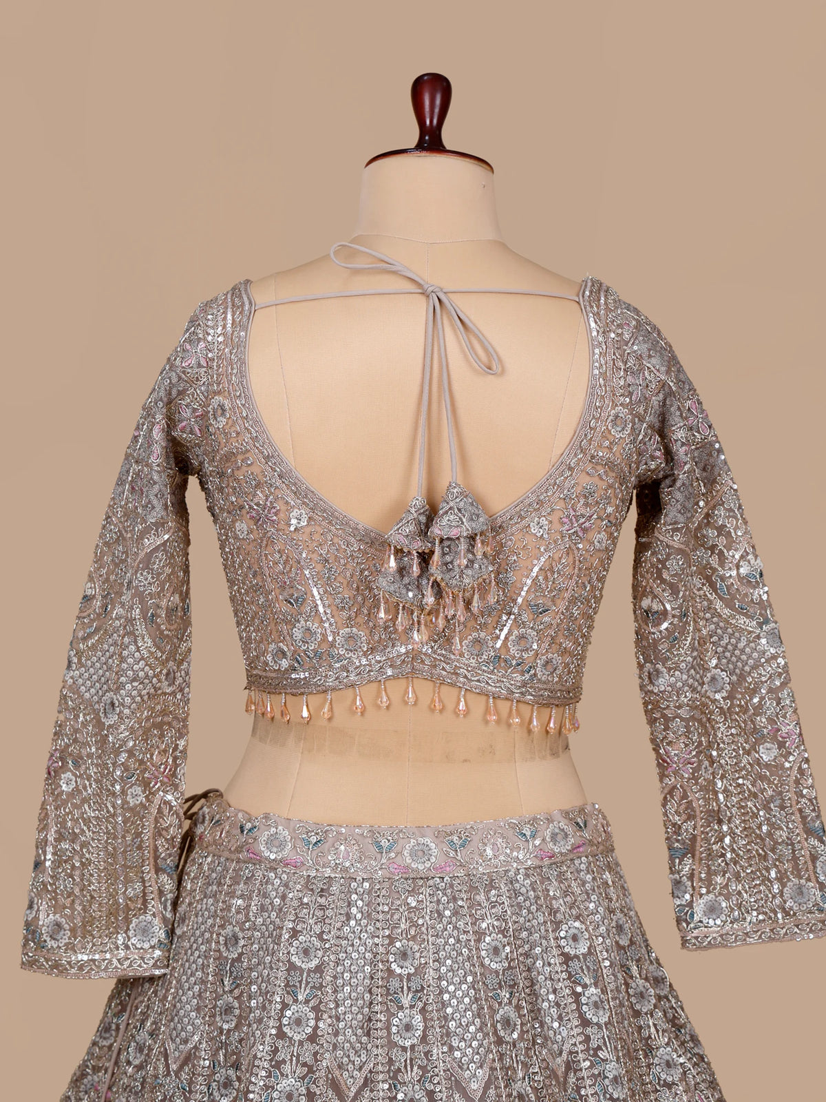 MyFashion KLS-2705 Designer Silver Zardosi Net Lehenga For Wedding Wear