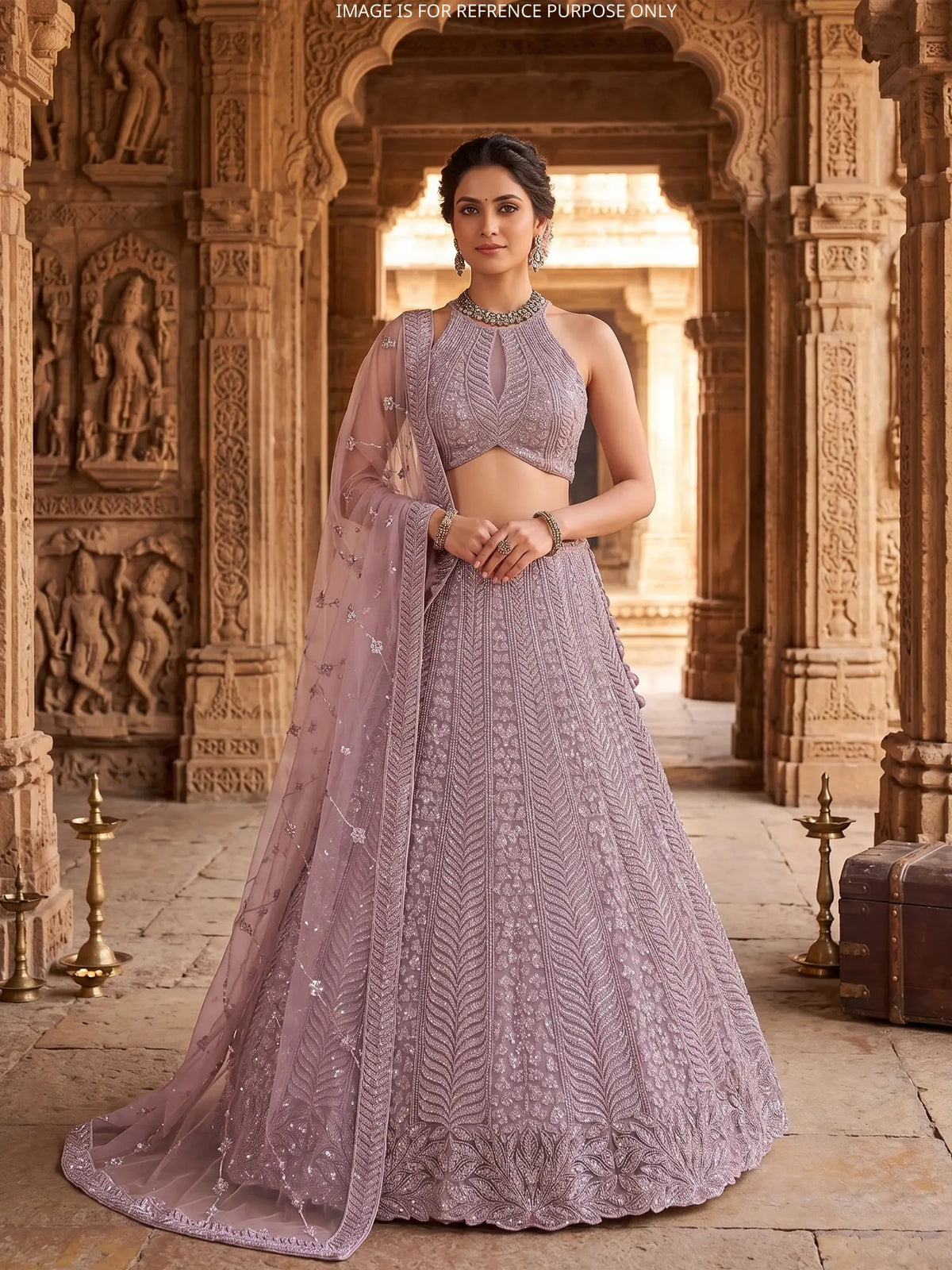 MyFashion KLS-2749 Designer Net Lehenga Online With Beads Sequins