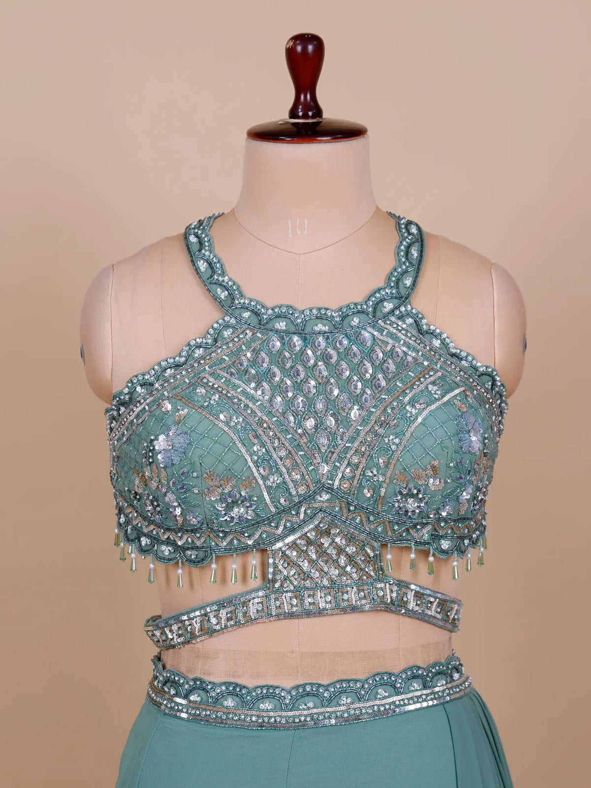 MyFashion -KLS-2821 Saree Style Lehenga With Luxury Pearl Work For Wedding Glam Look