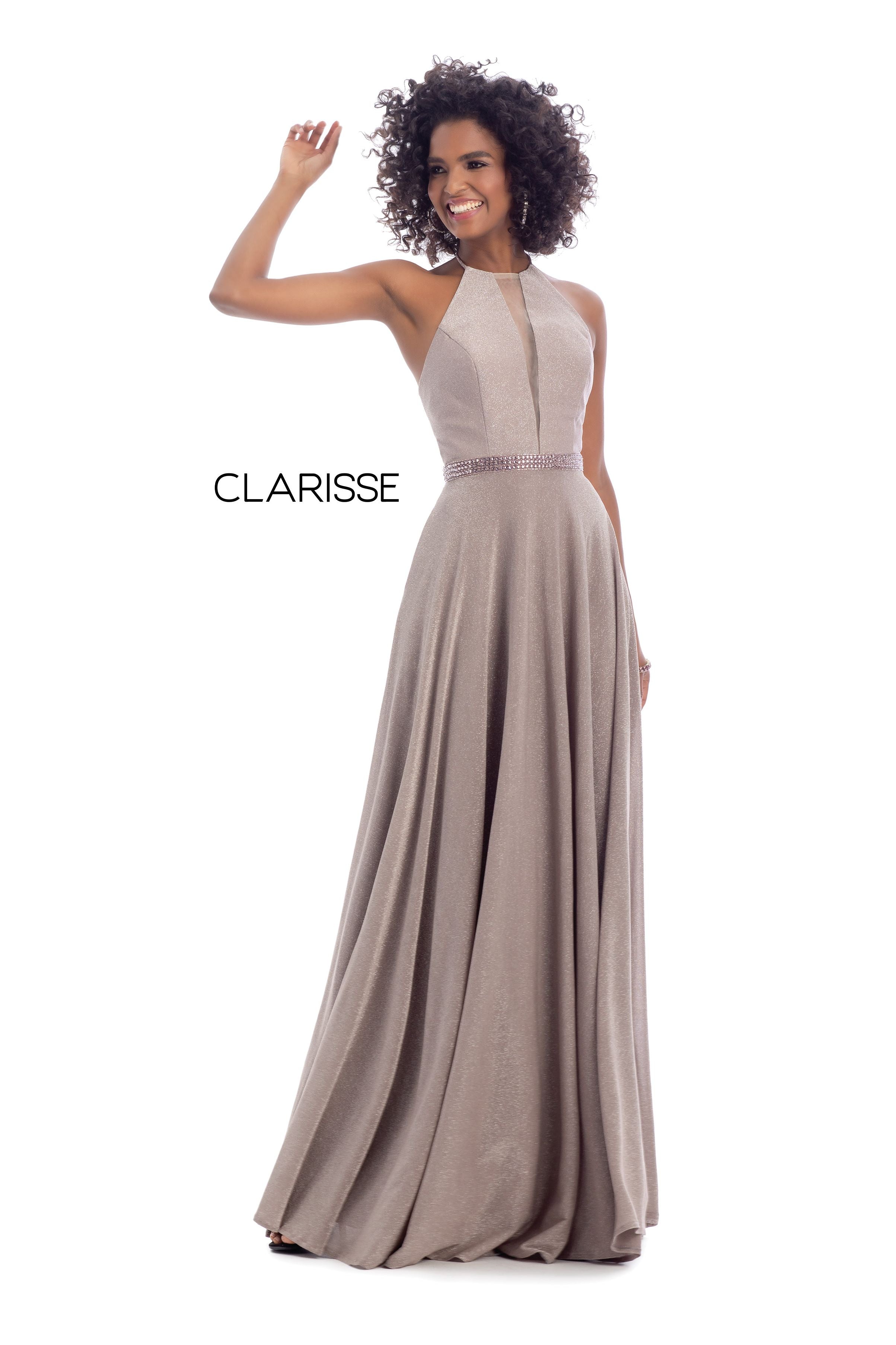 Clarisse -8051 Halter Neck A-Line Prom Dress