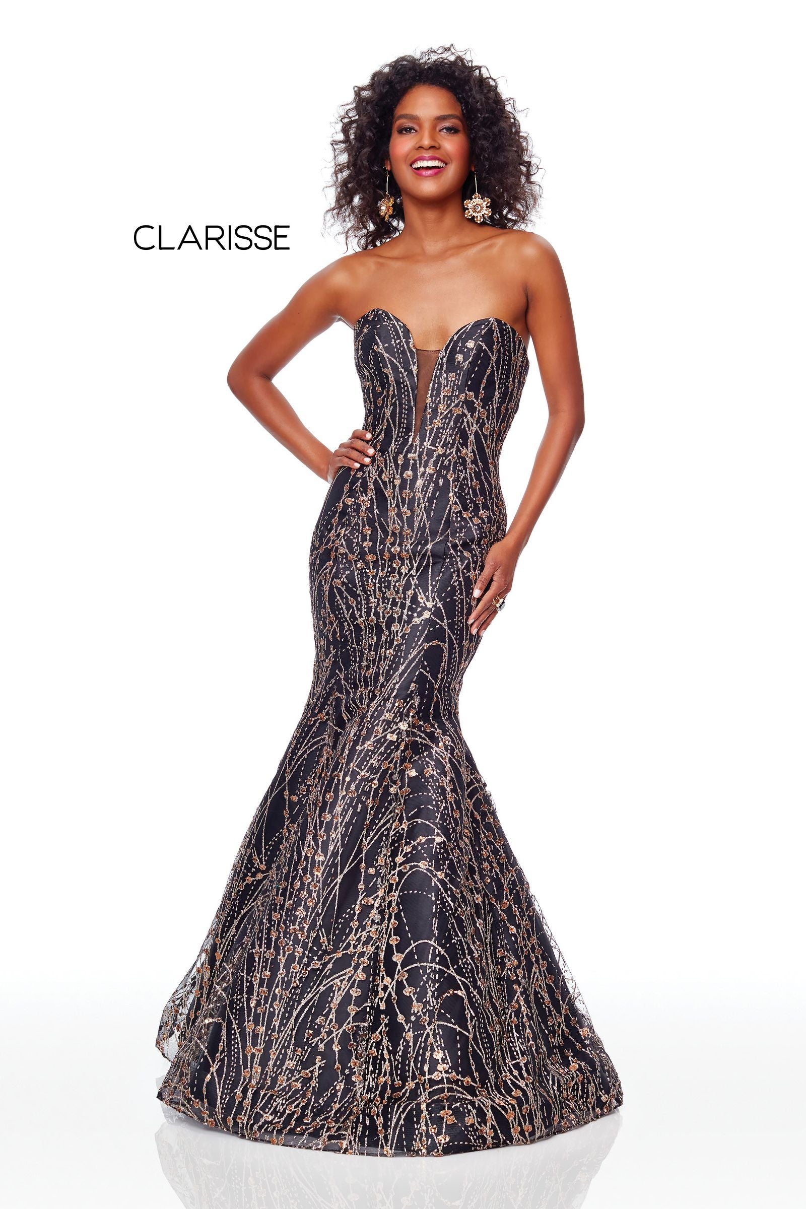 Clarisse -3719 Strapless Mermaid Prom Dress
