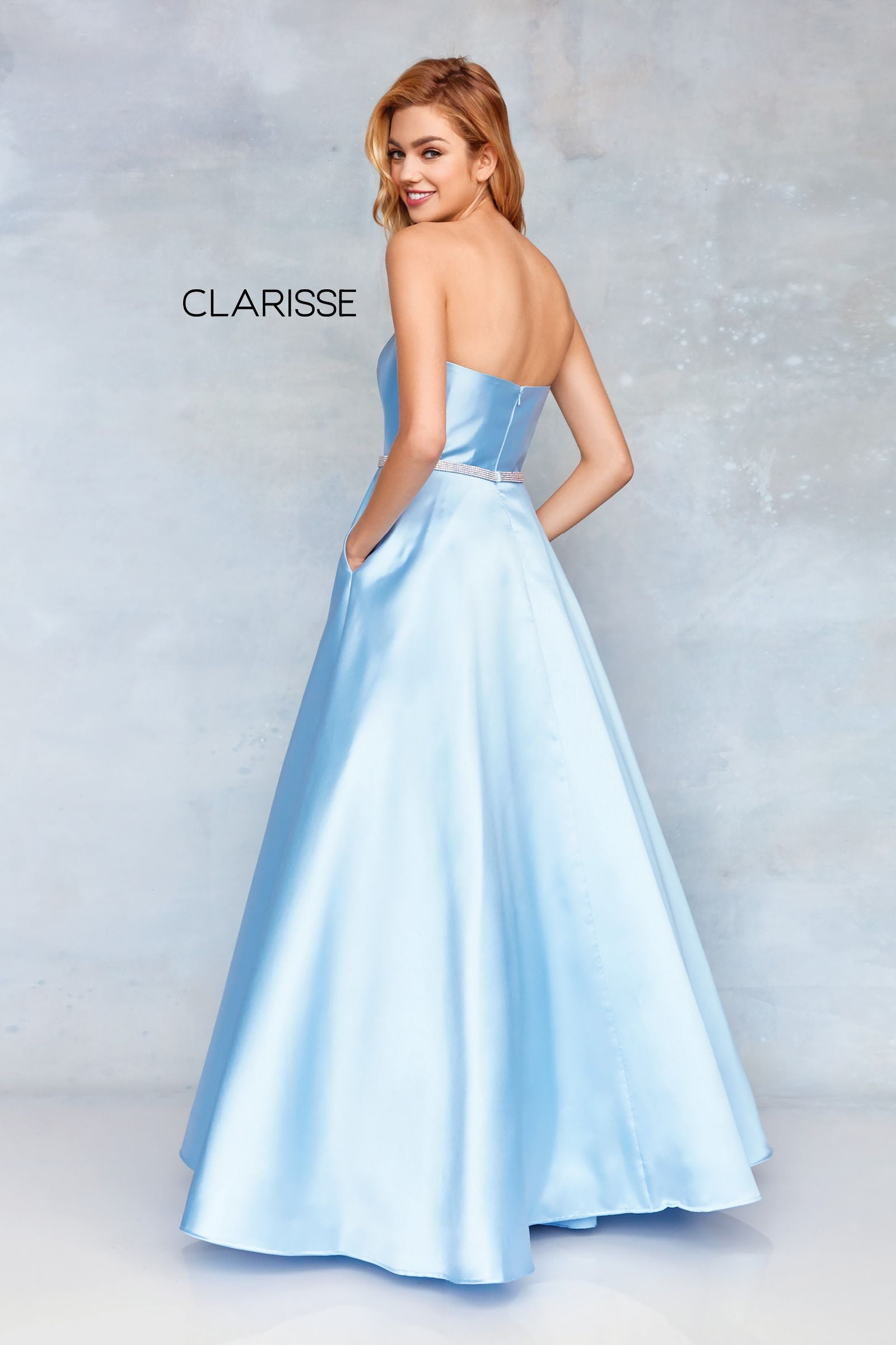 Clarisse -3739 Strapless Mikado A-Line Prom Dress