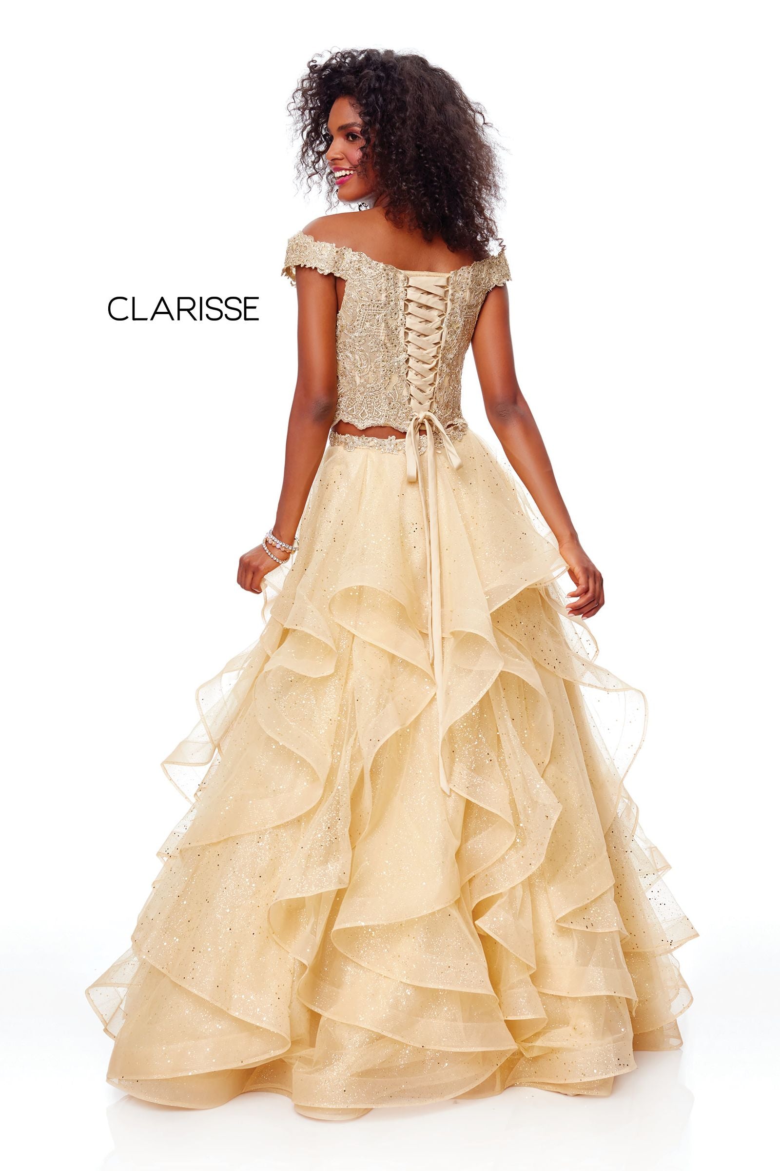 Clarisse –5048 A-Line Ruffle Prom Dress