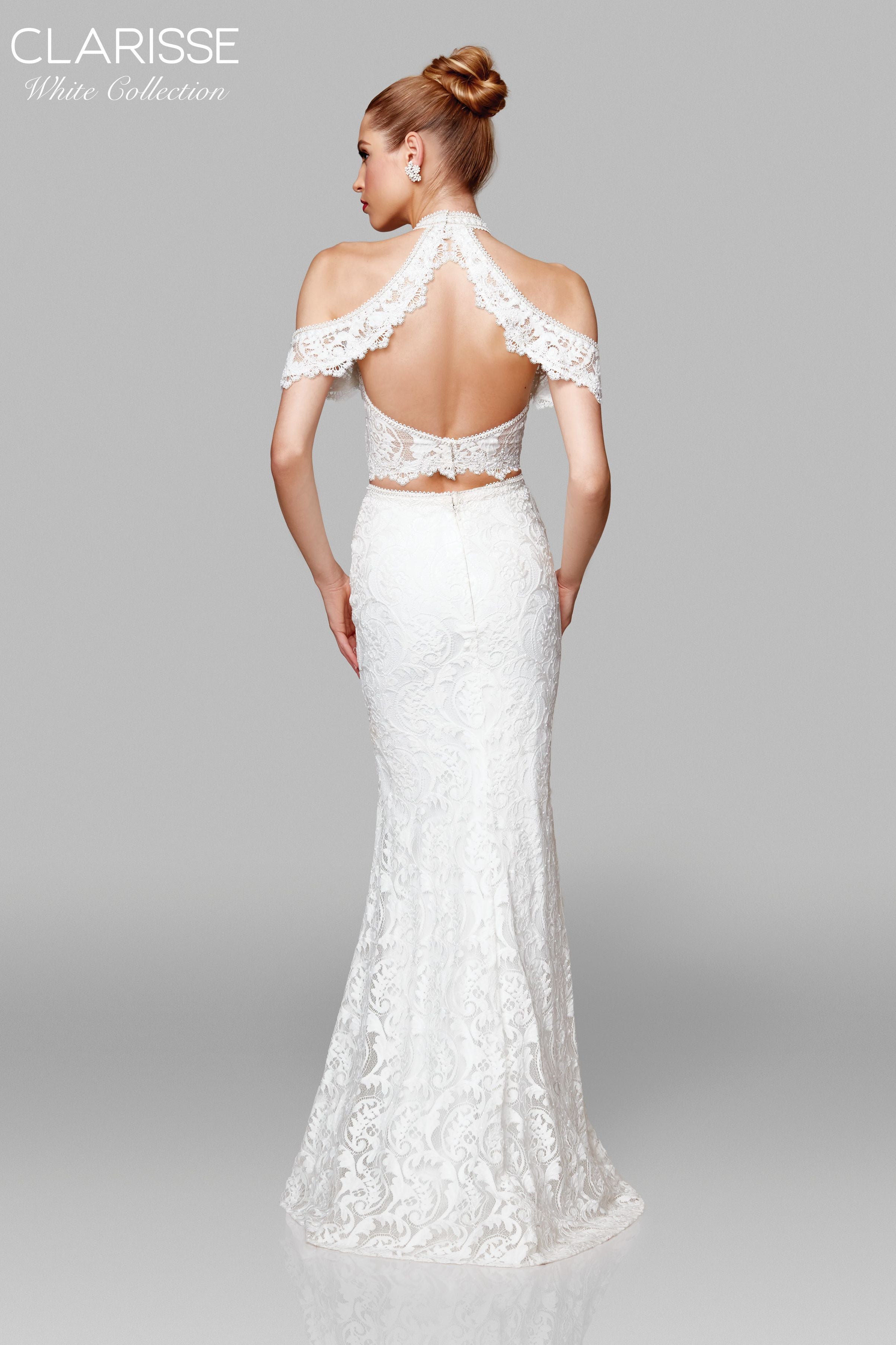Clarisse -600153 Two Piece Halter Bridal Dress