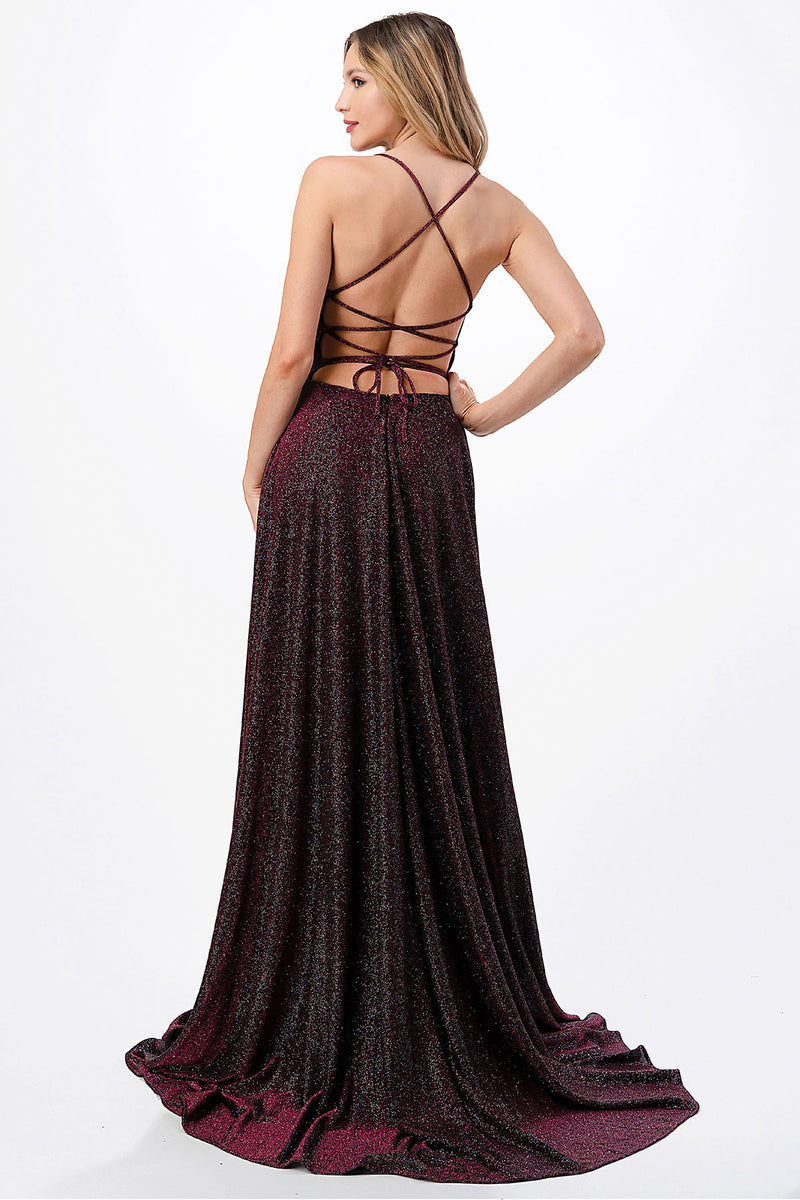 Aspeed Design -D533 Off-Shoulder Long A-Line Dress