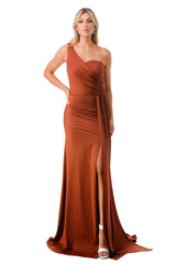 Aspeed Design -D567 Fitted One Shoulder Sheath Gown