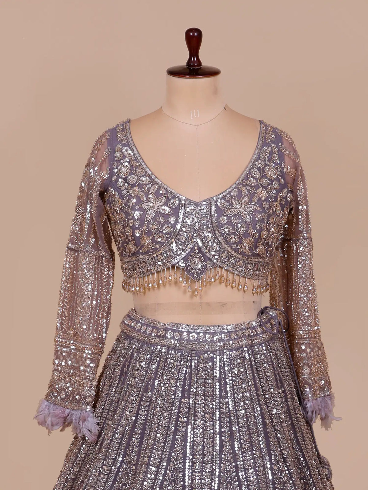 MyFashion -KLS-2832 Trending Lavender Lehenga With Designer Sequins Work For Weddings