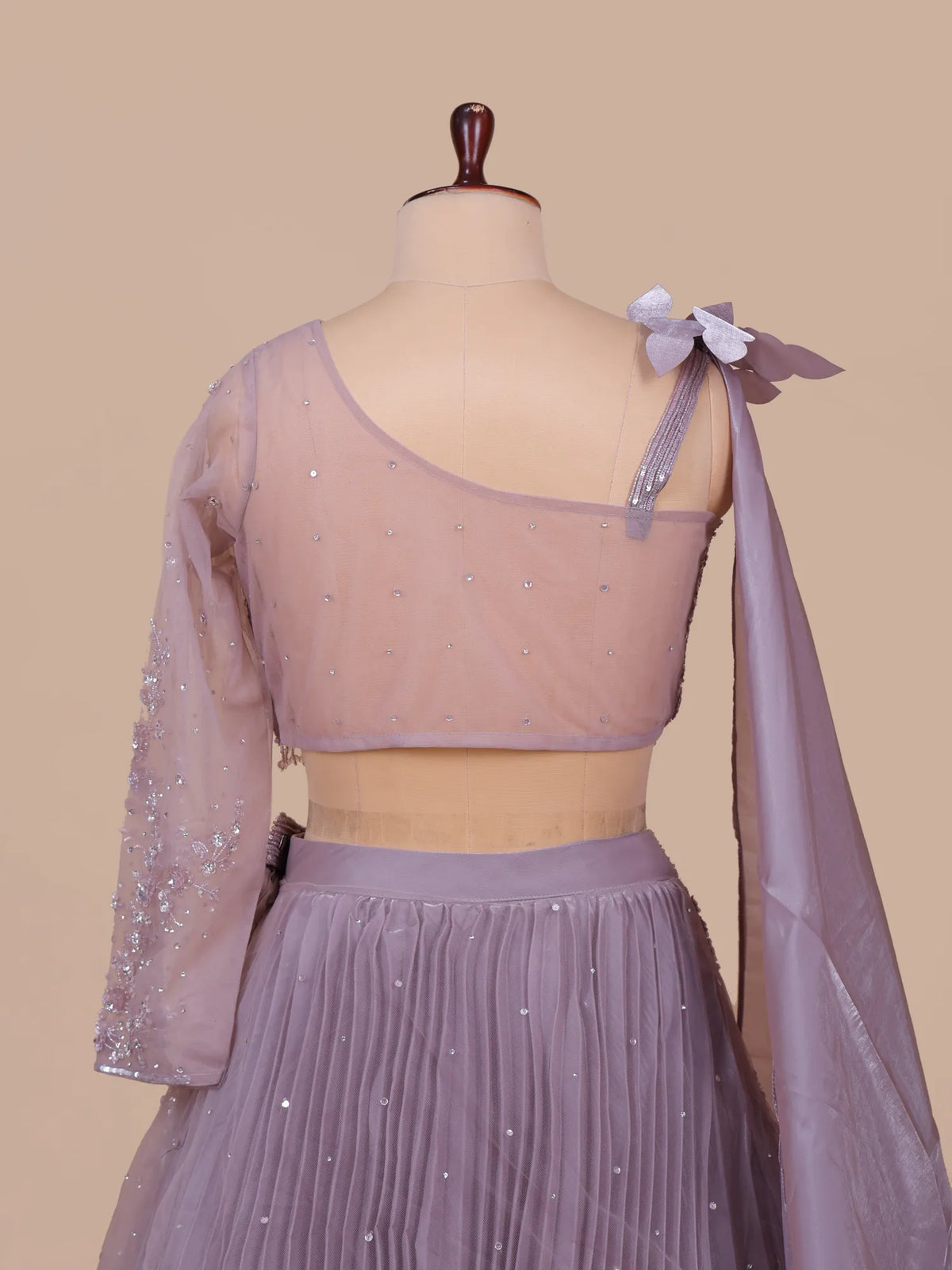 MyFashion KLS-2755 Lavender Net Special Event Lehenga With Diamond Work