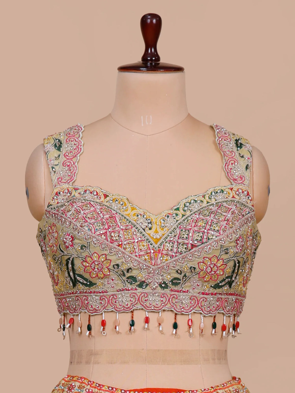 MyFashion KLS-2761 Luxury Multi Color Printed Silk Lehenga With Diamond Work