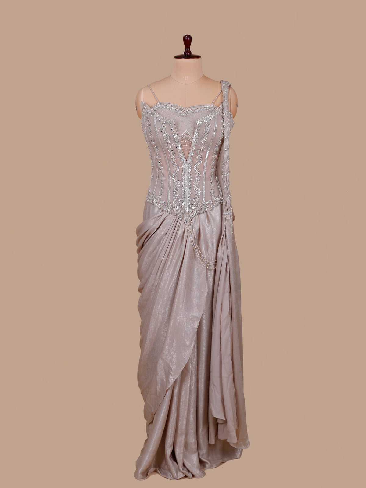 MyFashion KLS-2703 Affordable trending pastel saree with Sequins Mirror Work