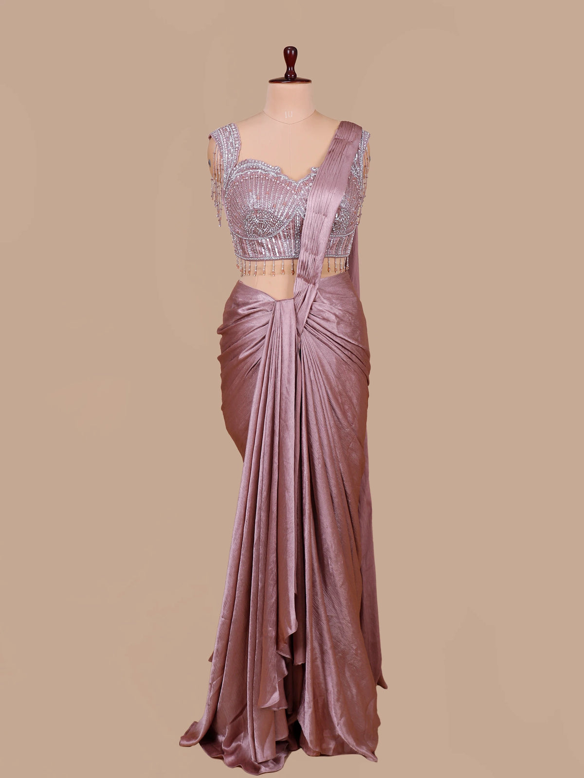 MyFashion KLS-2702 Latest Dusty Rose Designer Silk Saree