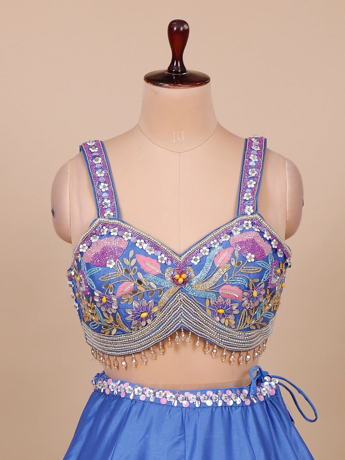 MyFashion KLS-2695 Designer Shahnoor Royal Blue Silk Lehenga