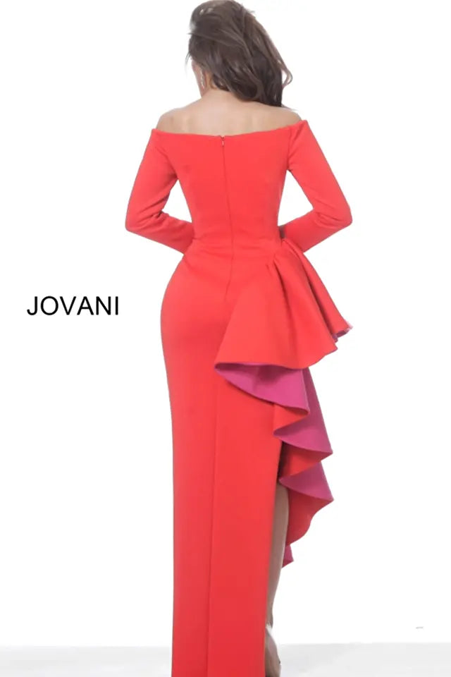 Jovani -00574 Off the Shoulder Evening Dress