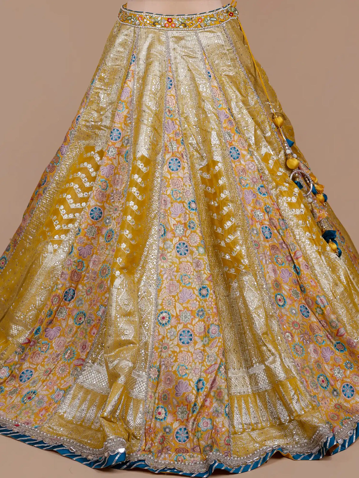 MyFashion -KLS-2842 Premium Mustard Yellow Lehenga Choli Set With Heavy Designer Work