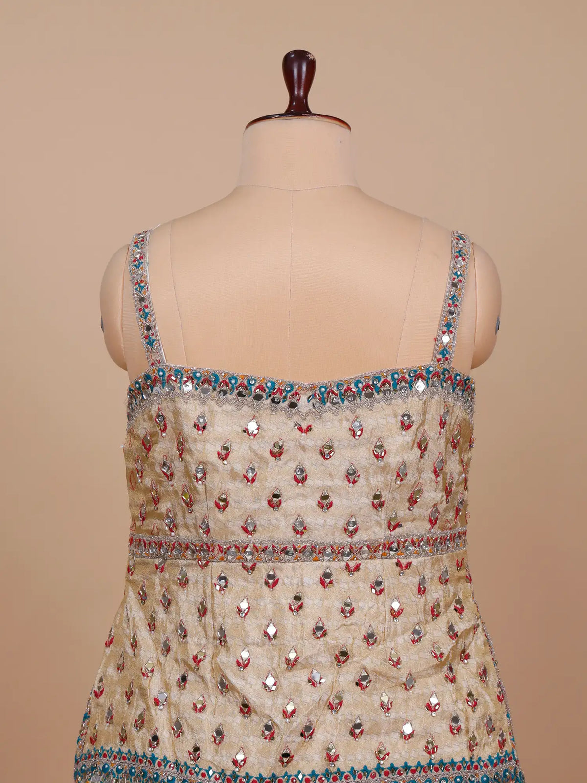 MyFashion KLS-2771 Eye Catching Bollywood Style Multi Silk Peplum Lehenga