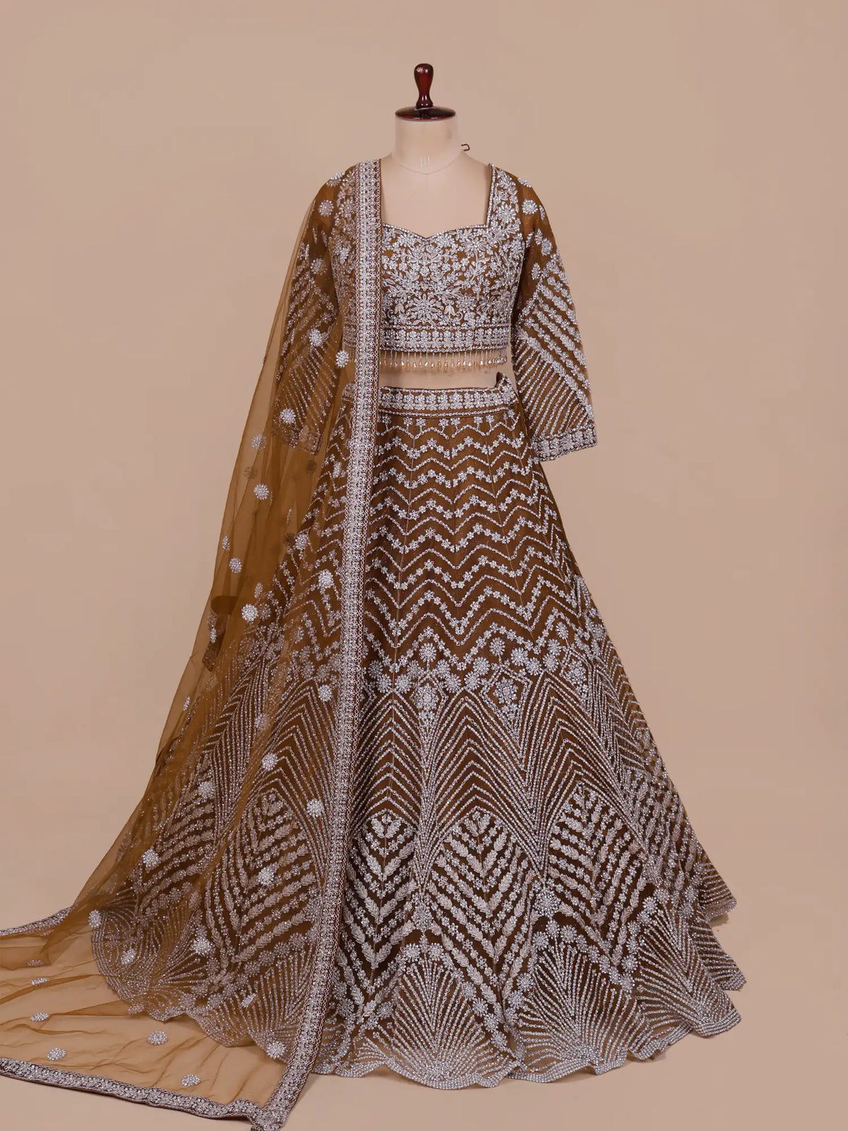 MyFashion -KLS-2841 Net Lehenga Choli With Designer Embroidery For Wedding Functions