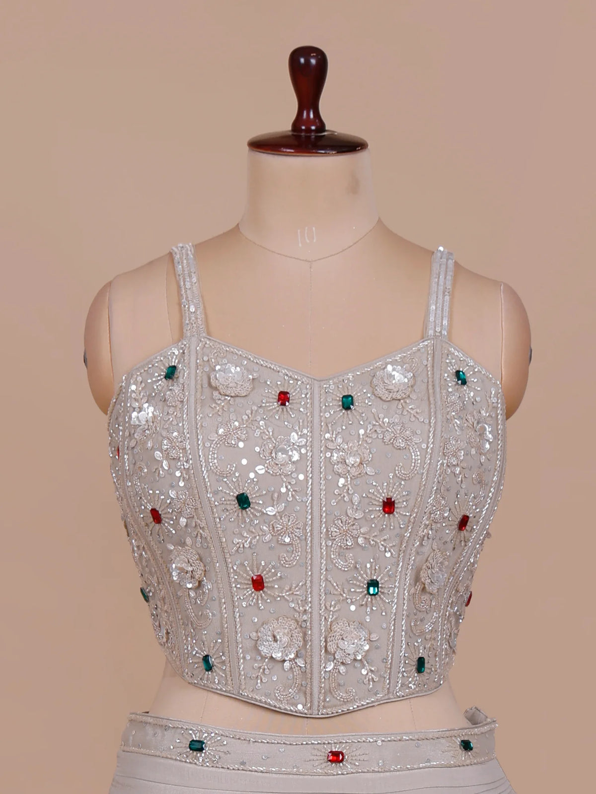 MyFashion -KLS-2850 Premium Grey Party Wear Lehenga With Pearl Embroidery Work