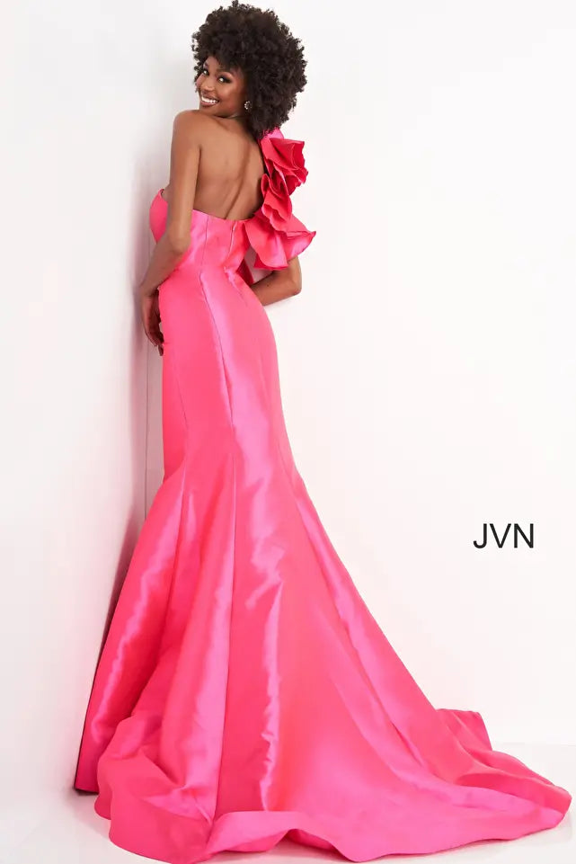 One Shoulder Mermaid Prom Dress By Jovani -JVN00650