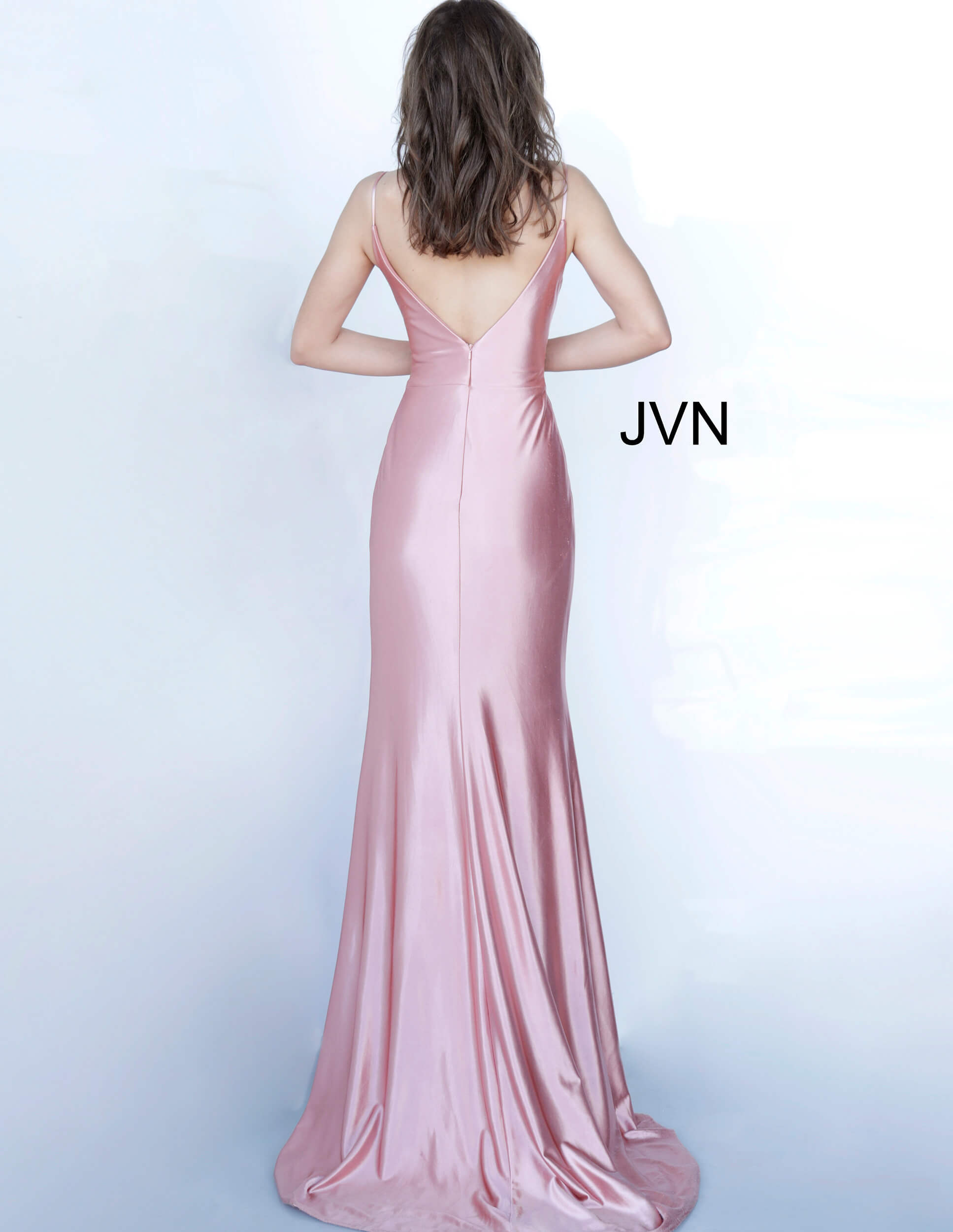 Spaghetti Strap Ruched Bodice Prom Dress By Jovani -03104