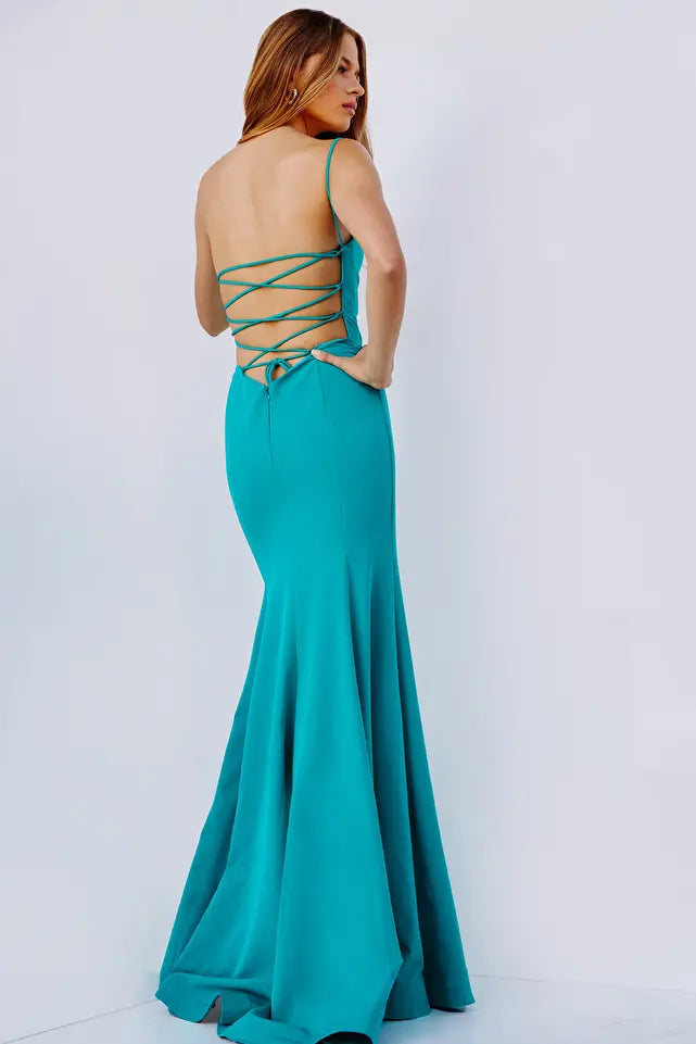 Jovani -JVN08327 One Shoulder Fitted Prom Sheath Dress