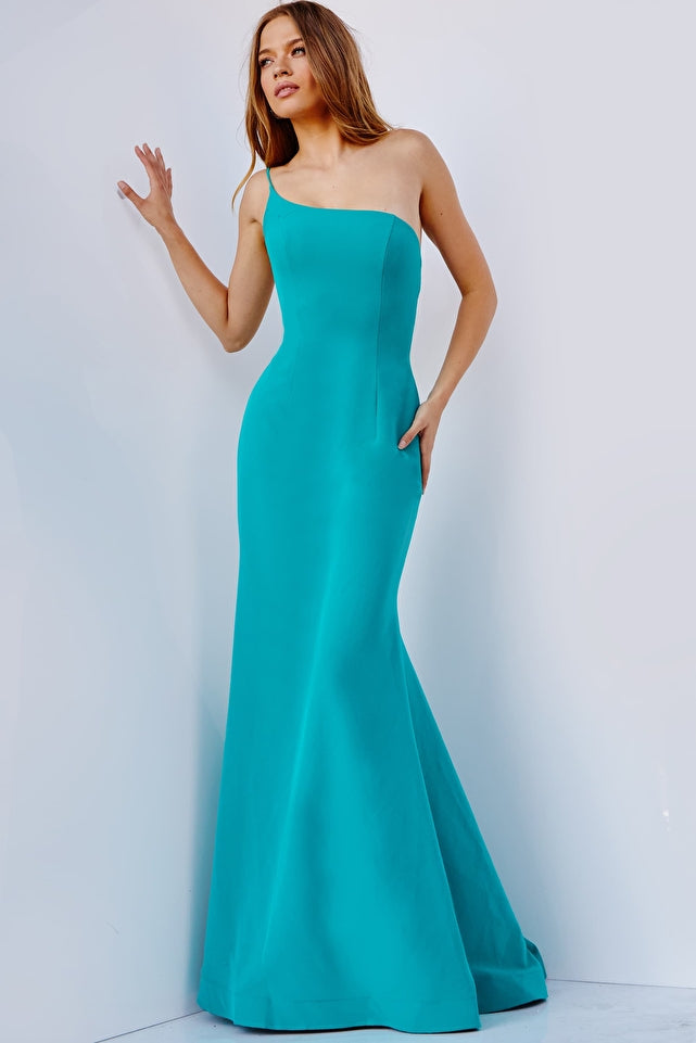 Jovani -JVN08418 Embellished Bodice Sheath Prom Dress