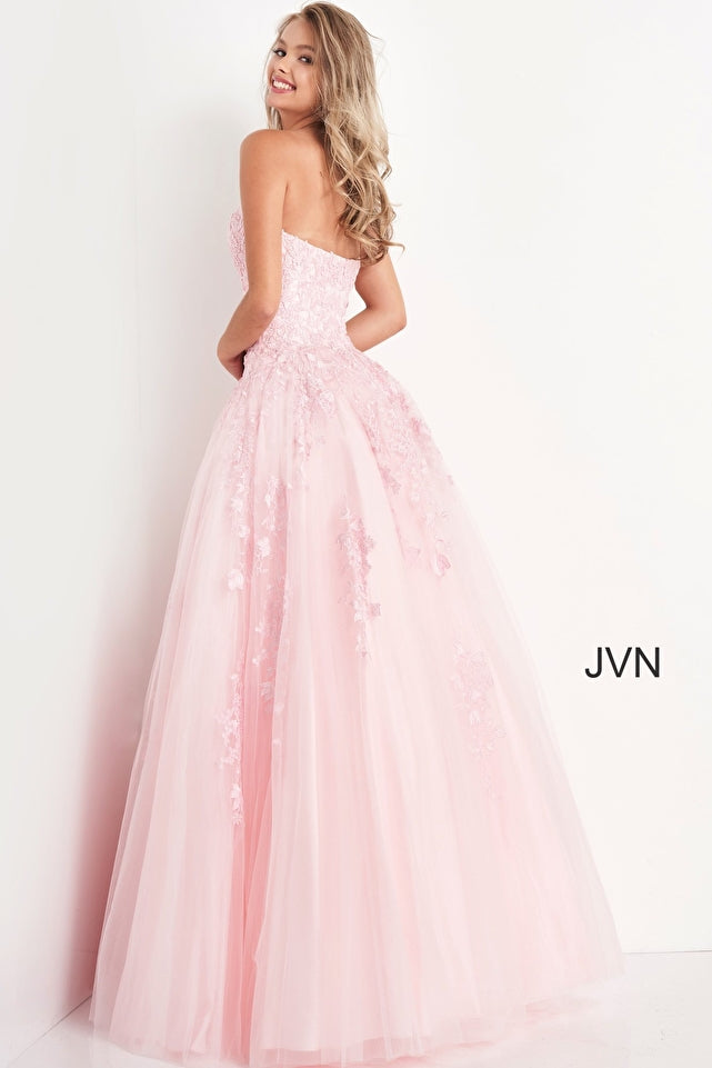 Jovani -JVN1831 Fitted Bodice Embroidered Ball Gown