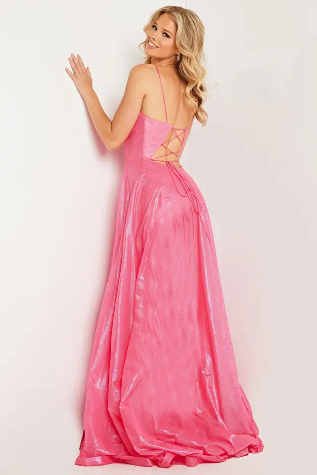 Jovani -JVN24061 Ruched Bodice A-Line Prom Dress