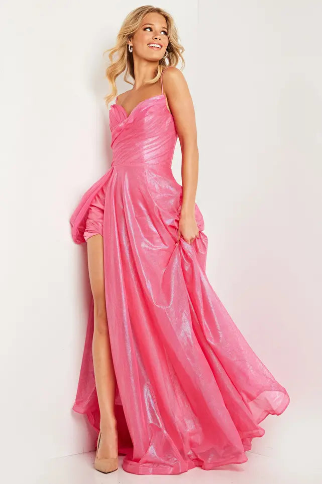 Jovani -JVN24061 Ruched Bodice A-Line Prom Dress