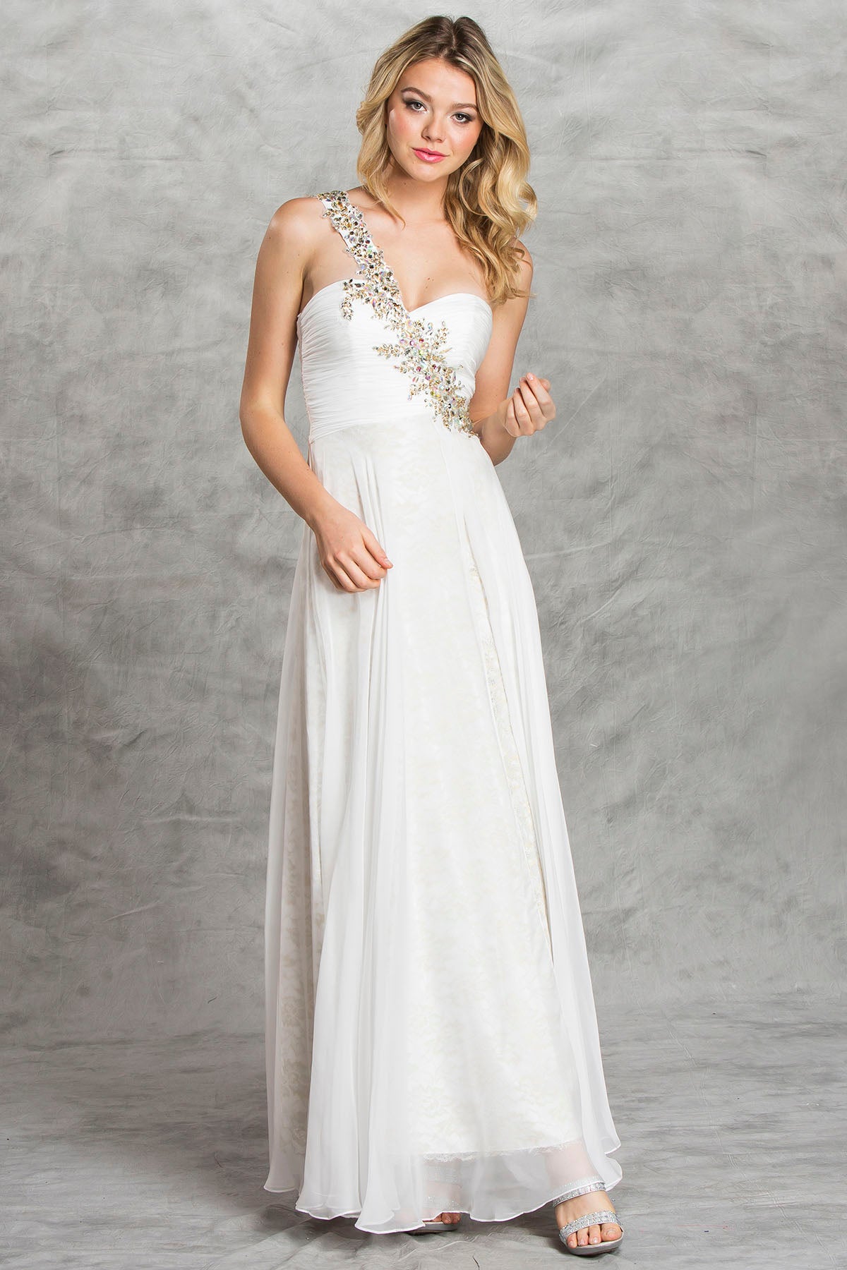 Aspeed Design -L1175 Sweetheart Fitted A-Line Gown