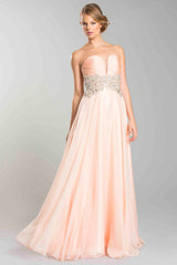 Aspeed Design -L1275 Strapless Sweetheart A-Line Long Gown
