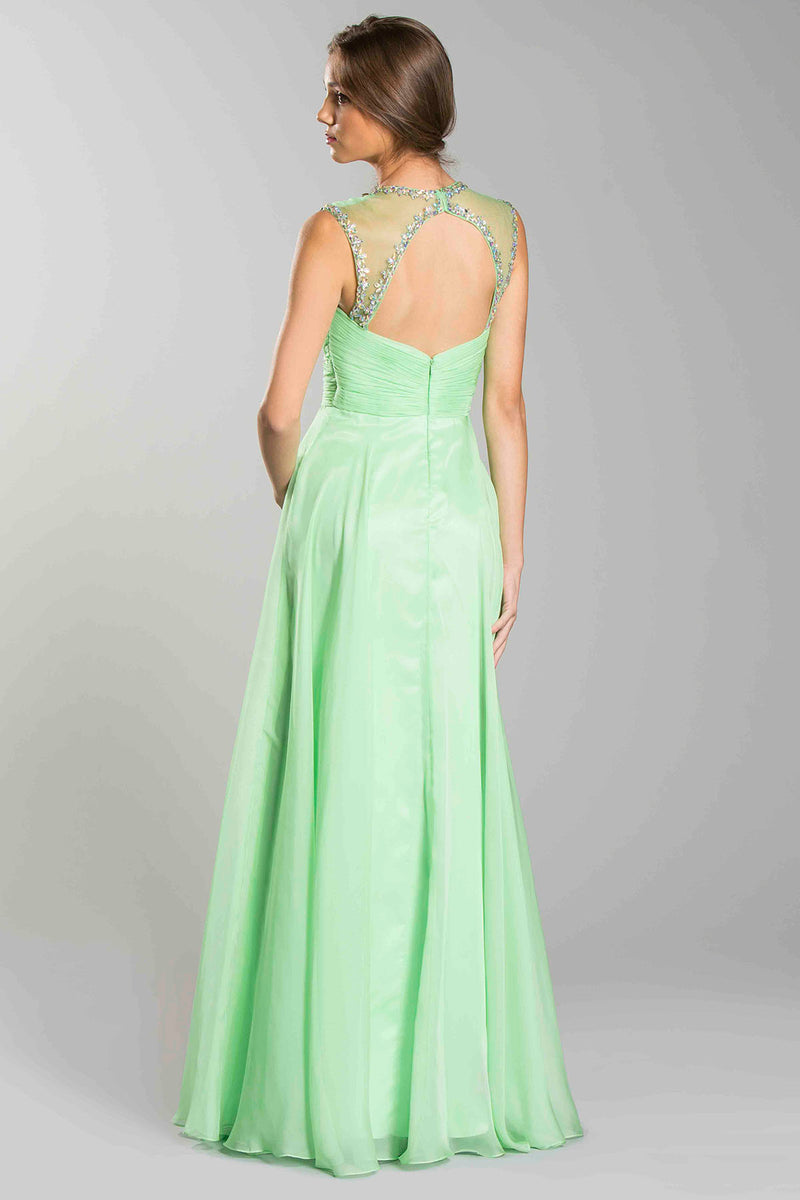 Aspeed Design -L1296 Embellished V-Neck Long A-Line Gown