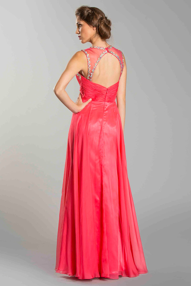 Aspeed Design -L1296 Embellished V-Neck Long A-Line Gown