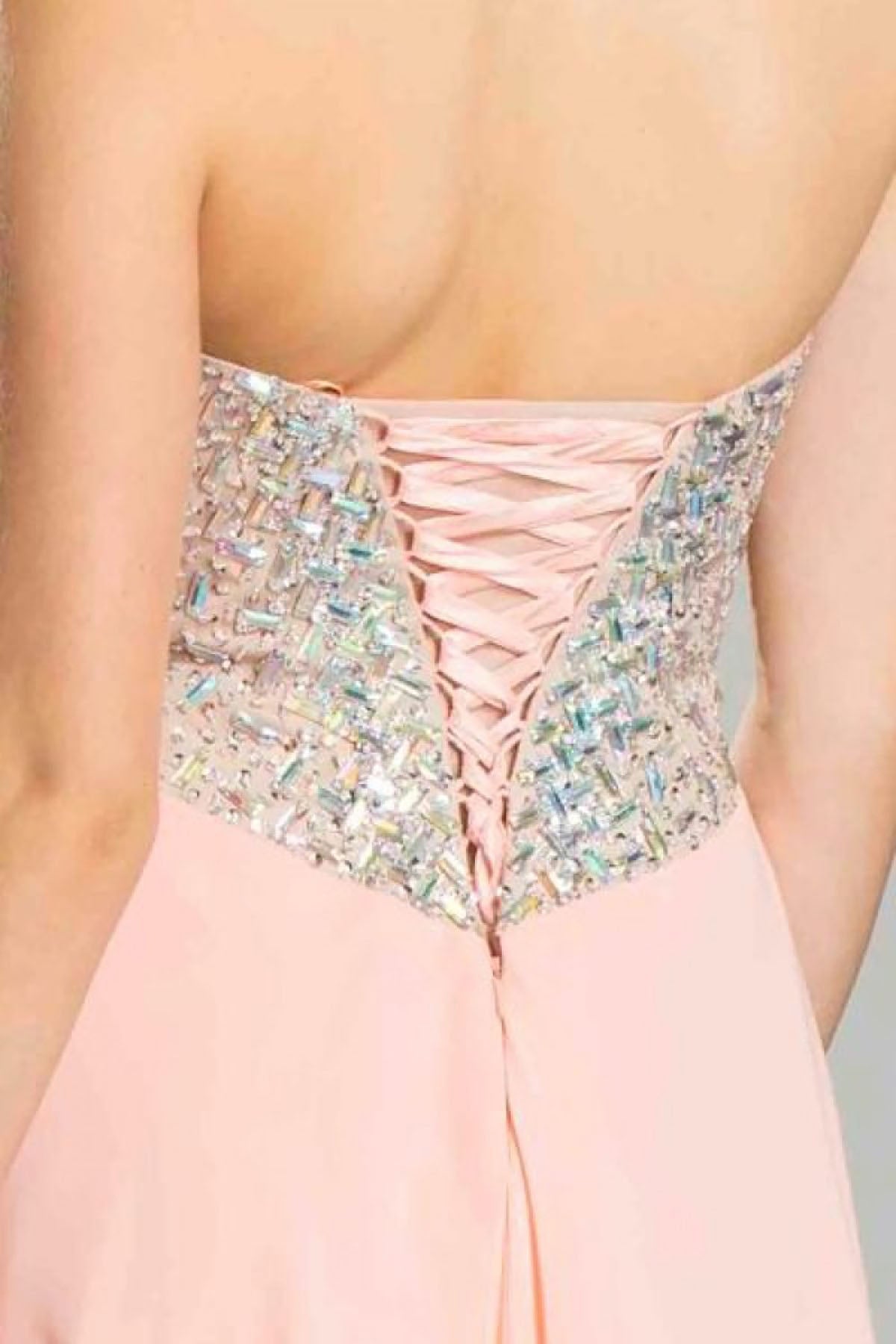 Aspeed Design -L1299 Fully Beaded Bodice A-Line Prom Dress