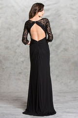 Aspeed Design -L1422 Sweetheart High Neck Long Slit Dress