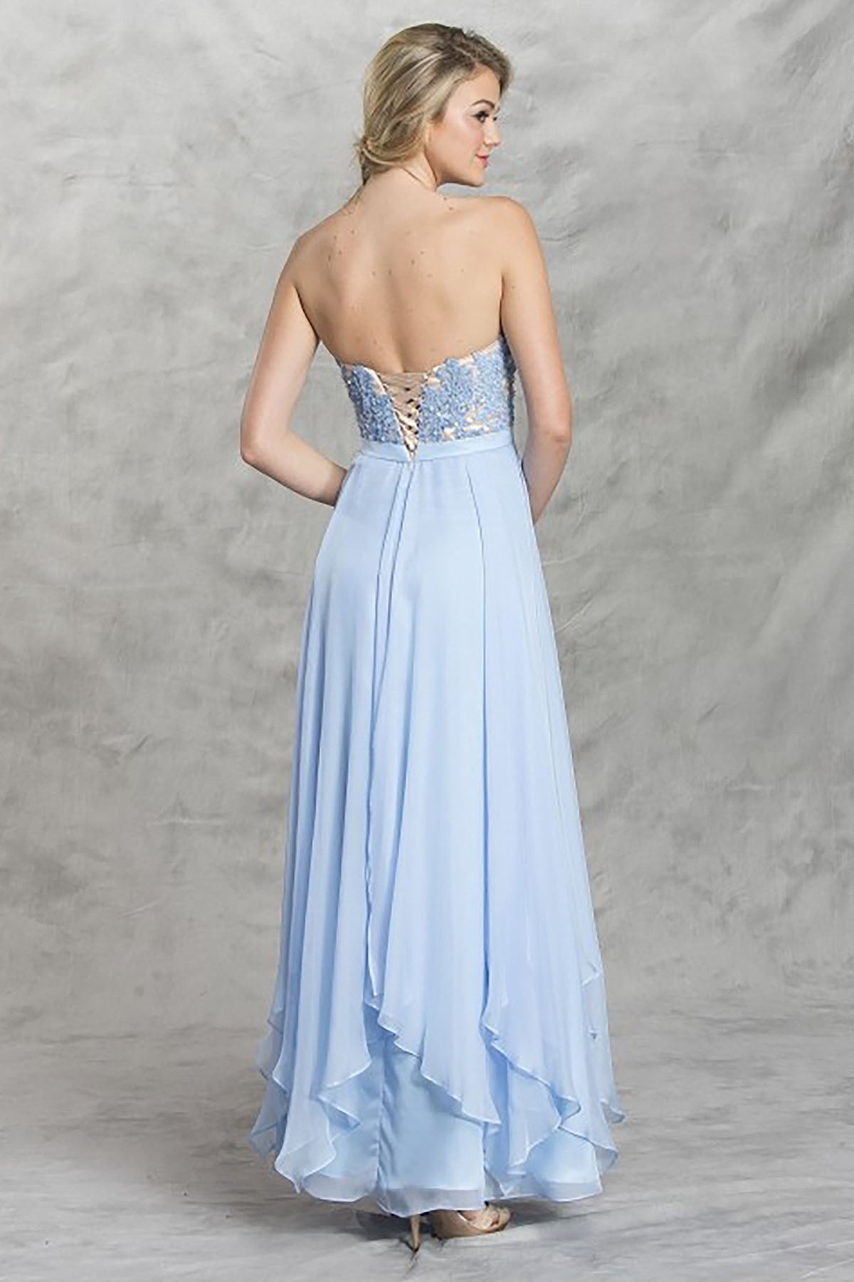 Aspeed Design -L1479 Strapless A Line Dress