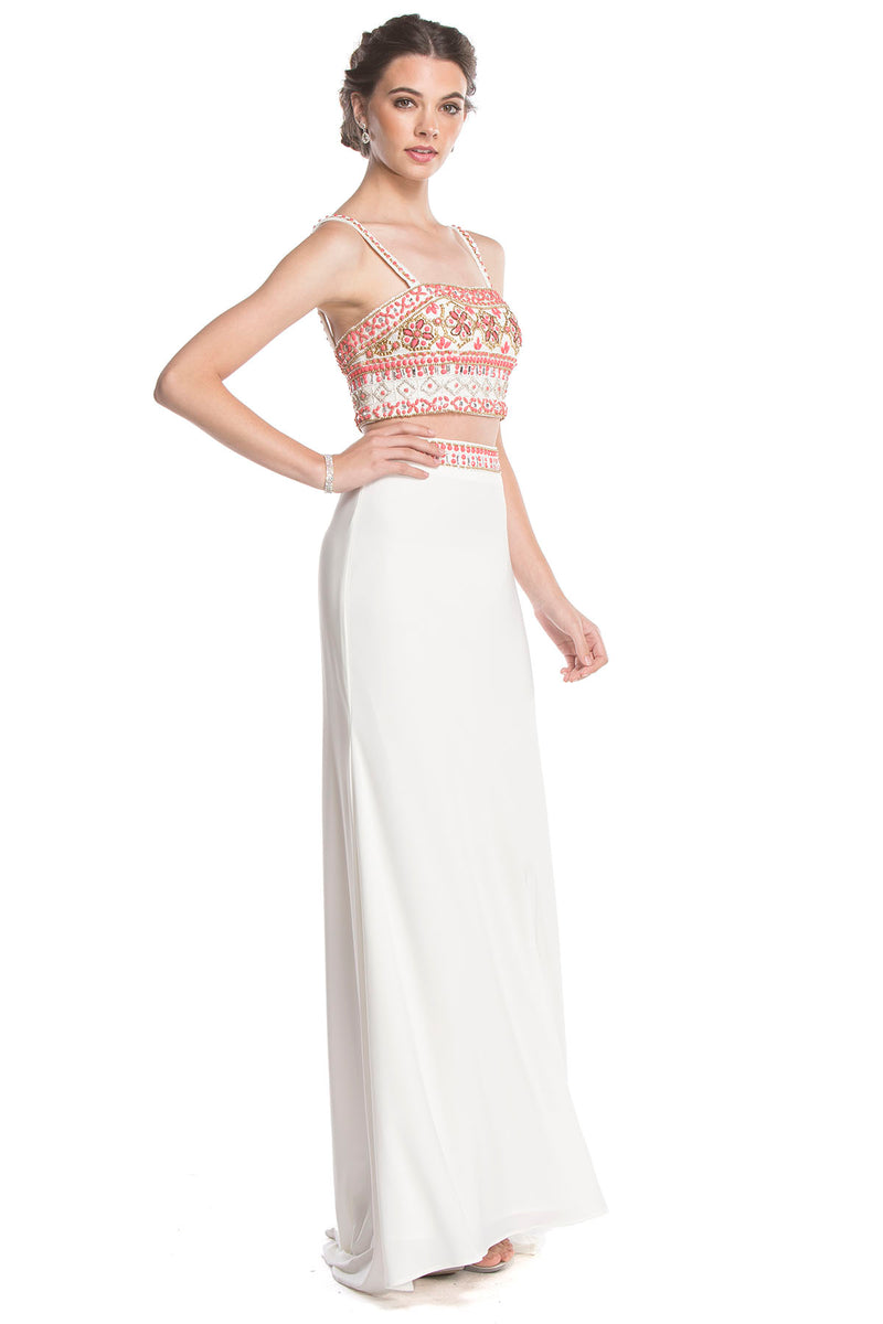 Aspeed Design -L1551 Beaded Fitted Two Piece Dress