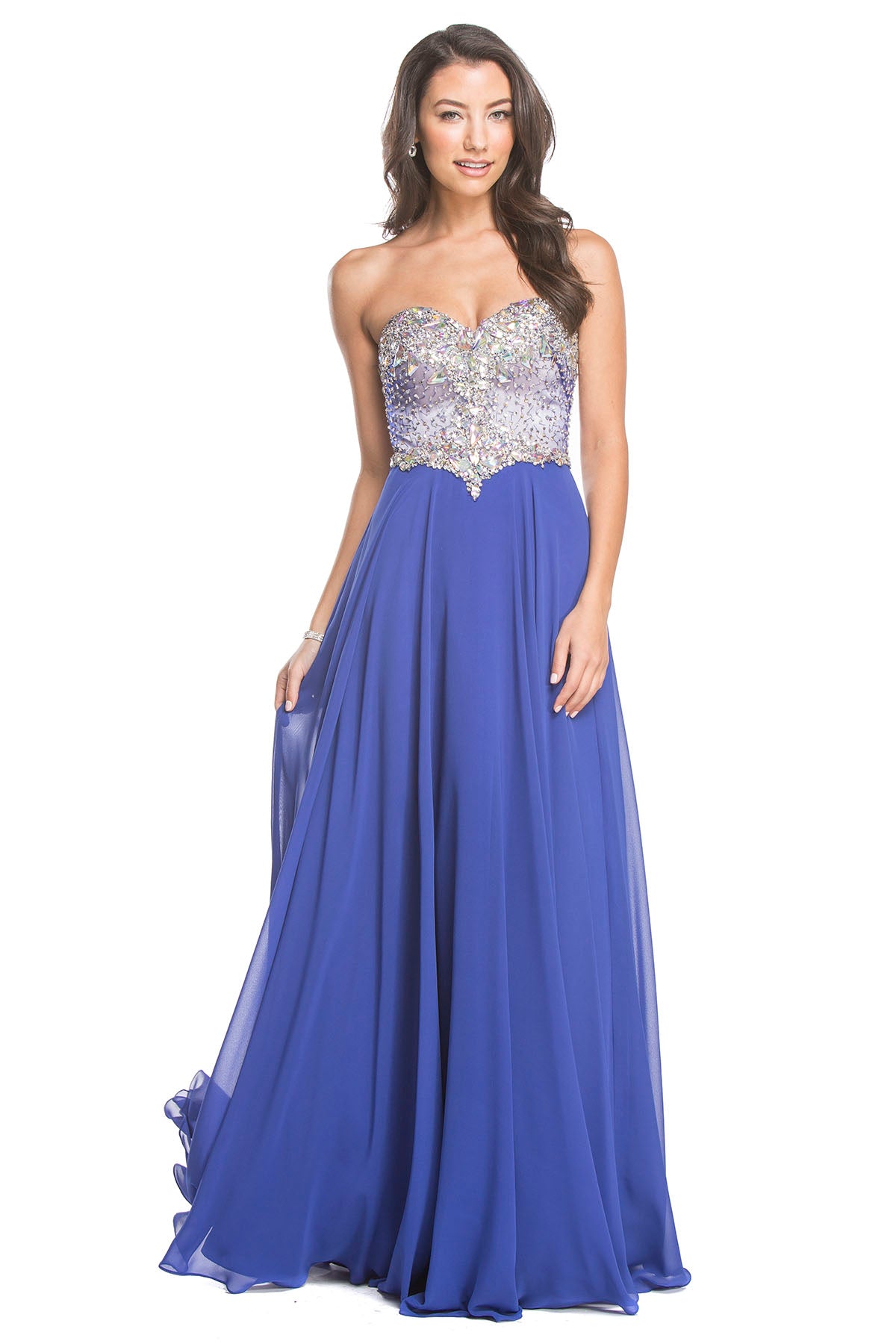 Aspeed Design -L1564 Embellished Bodice A Line Dress