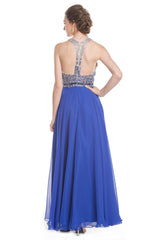 Aspeed Design -L1597 Illusion Halter A Line Dress