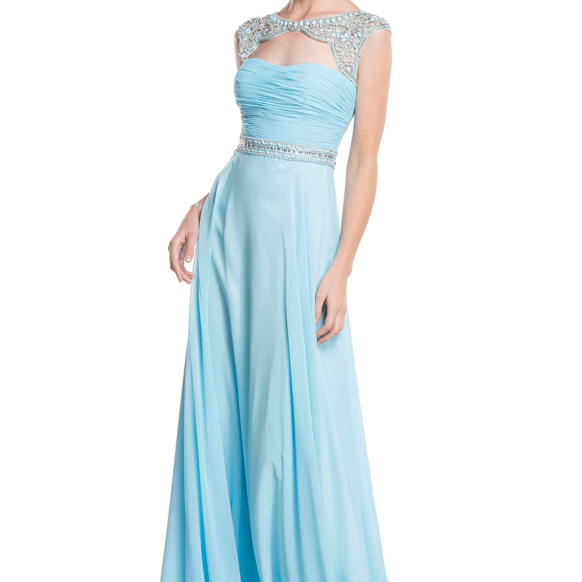 aspeed design dress Aspeed Design - Embroidered Sheath Evening Dress L1695 2XL / Blush*